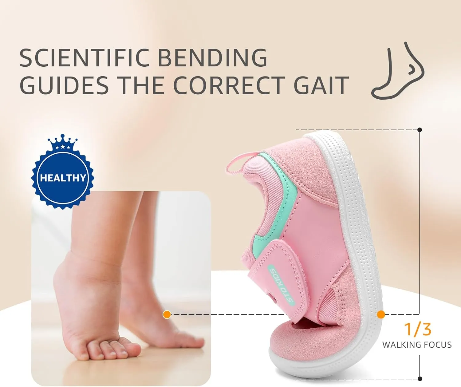 Toddler Wide Toe Box Shoes Barefoot Sneakers Girls Boys Zero Drop First Walking Running Tennis Grounding Shoes