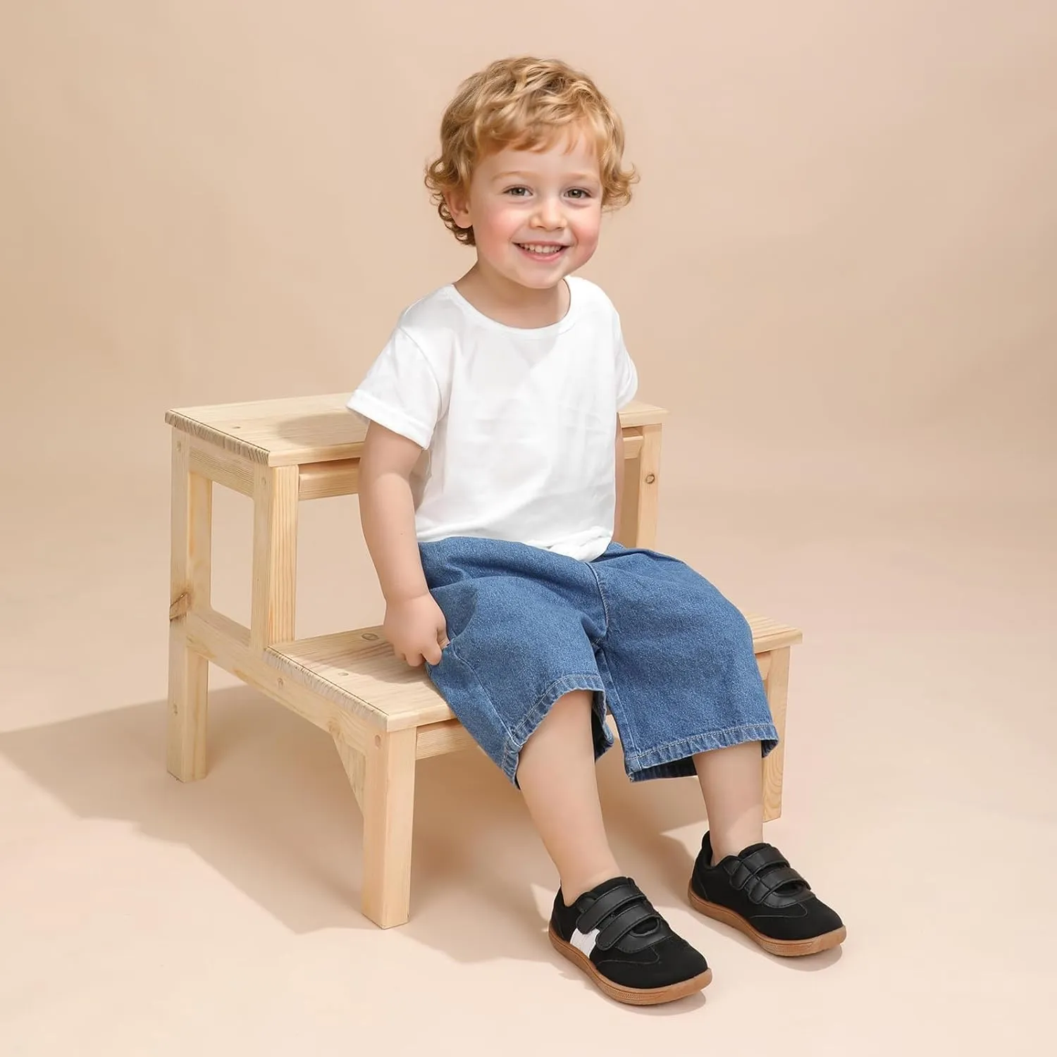 Toddler Wide Toe Box Shoes:Boys Barefoot Shoes Kids Walking Shoes Boy Sneakers Non-Slip Zero Drop Shoes,Toddler First Walking Shoes Comfort Tennis Outdoor Activities