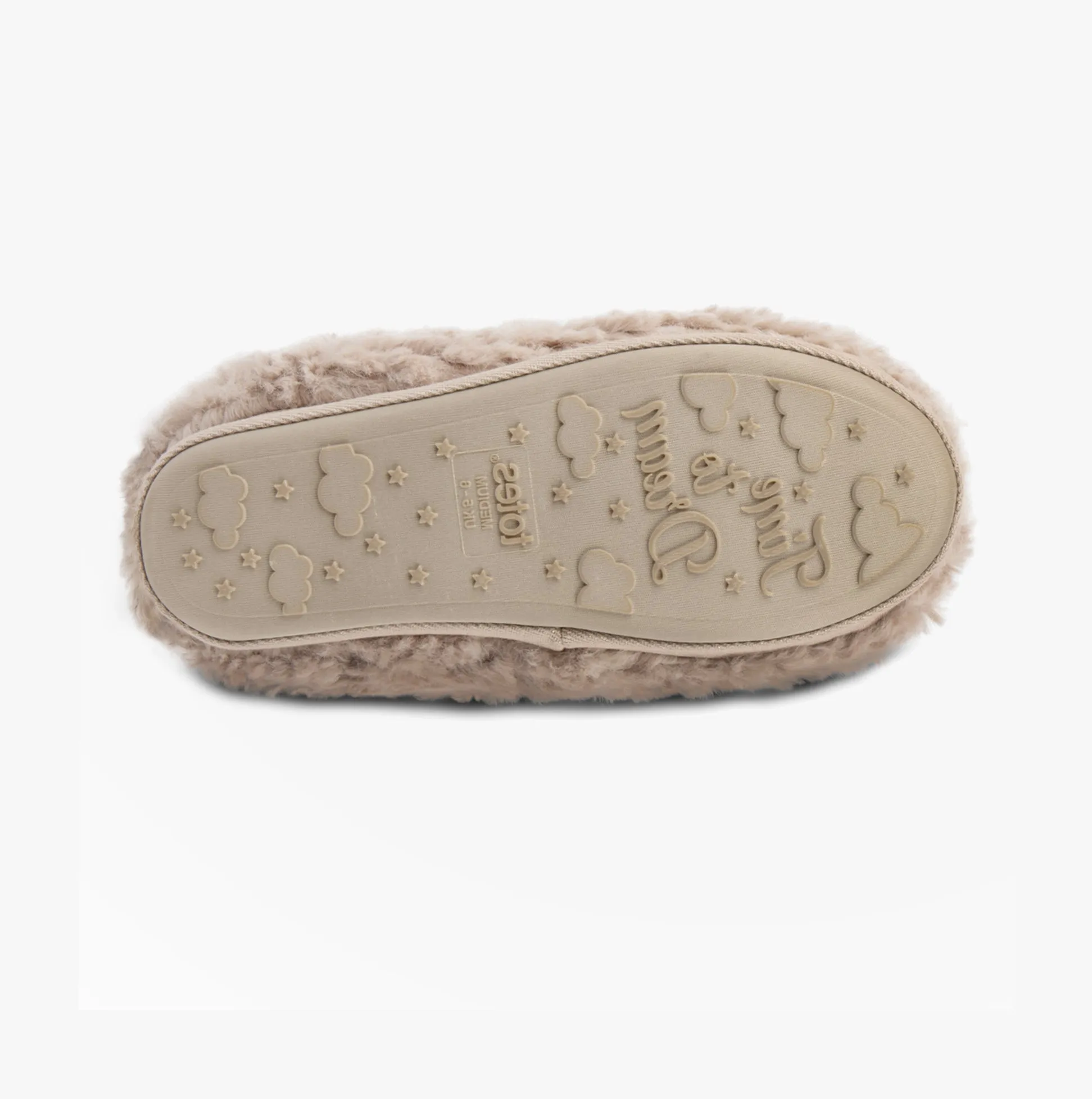 Totes Toasties FAUX FUR SHORT Boot Slippers Womens Oat