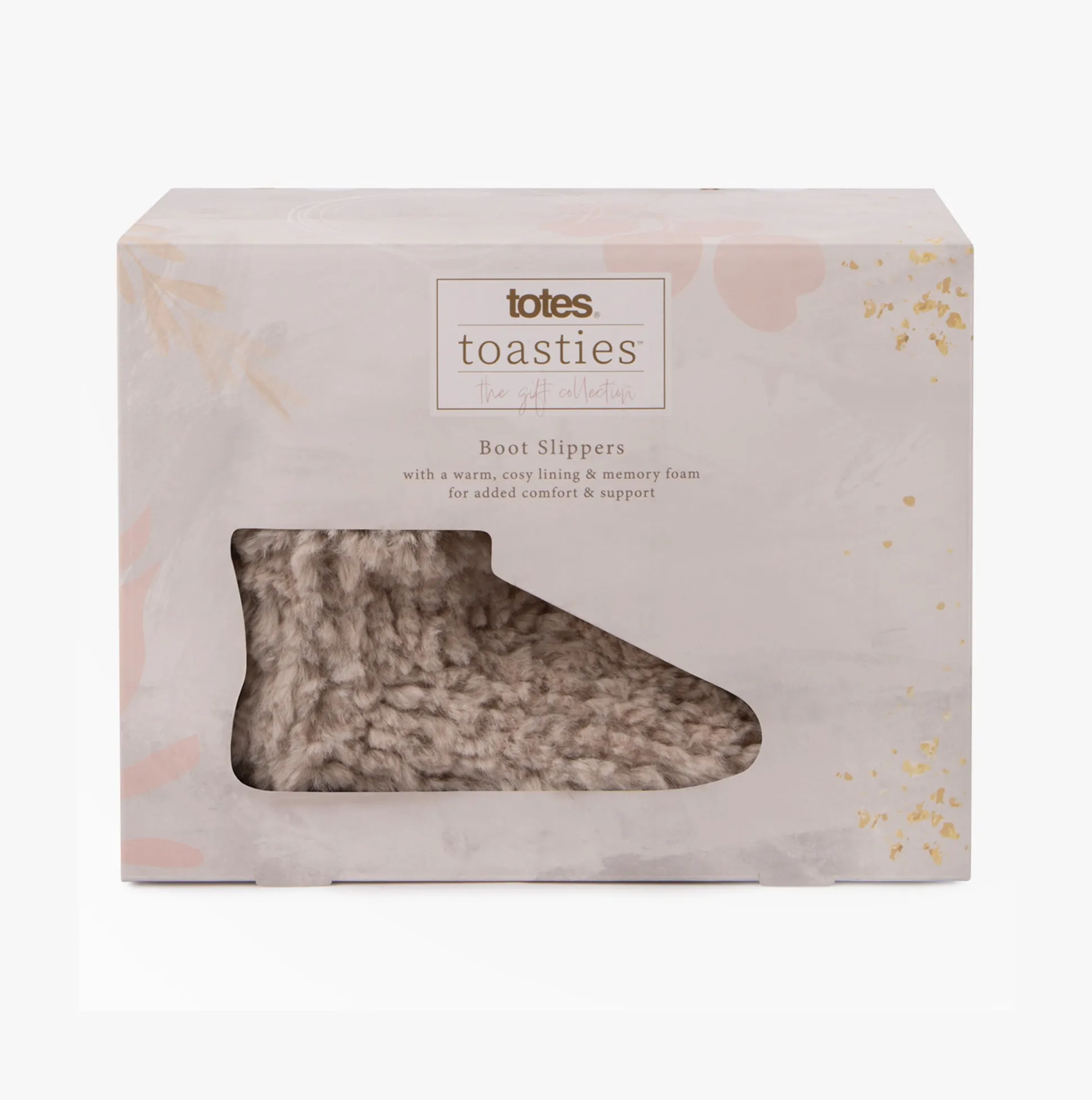 Totes Toasties FAUX FUR SHORT Boot Slippers Womens Oat