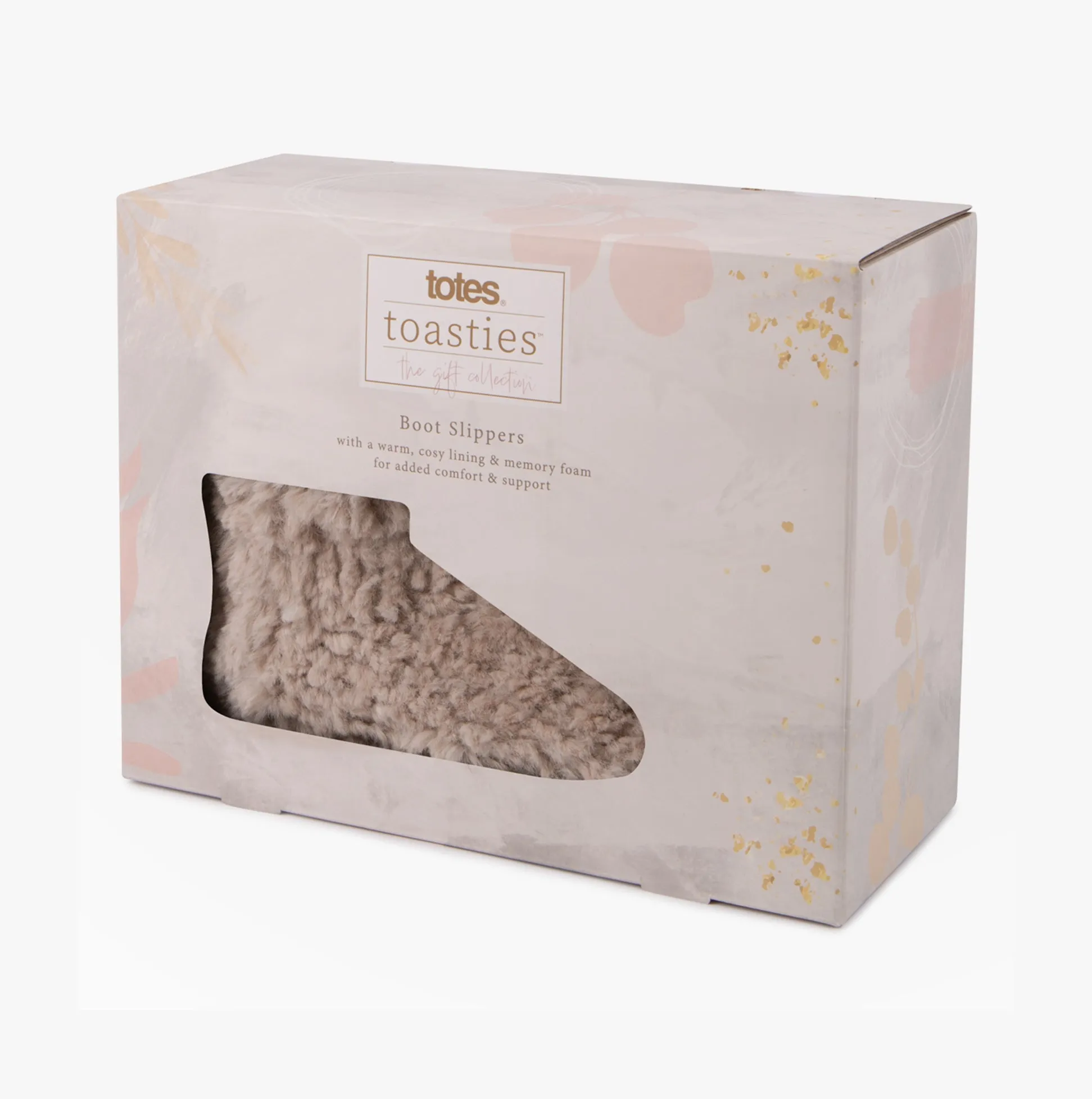 Totes Toasties FAUX FUR SHORT Boot Slippers Womens Oat