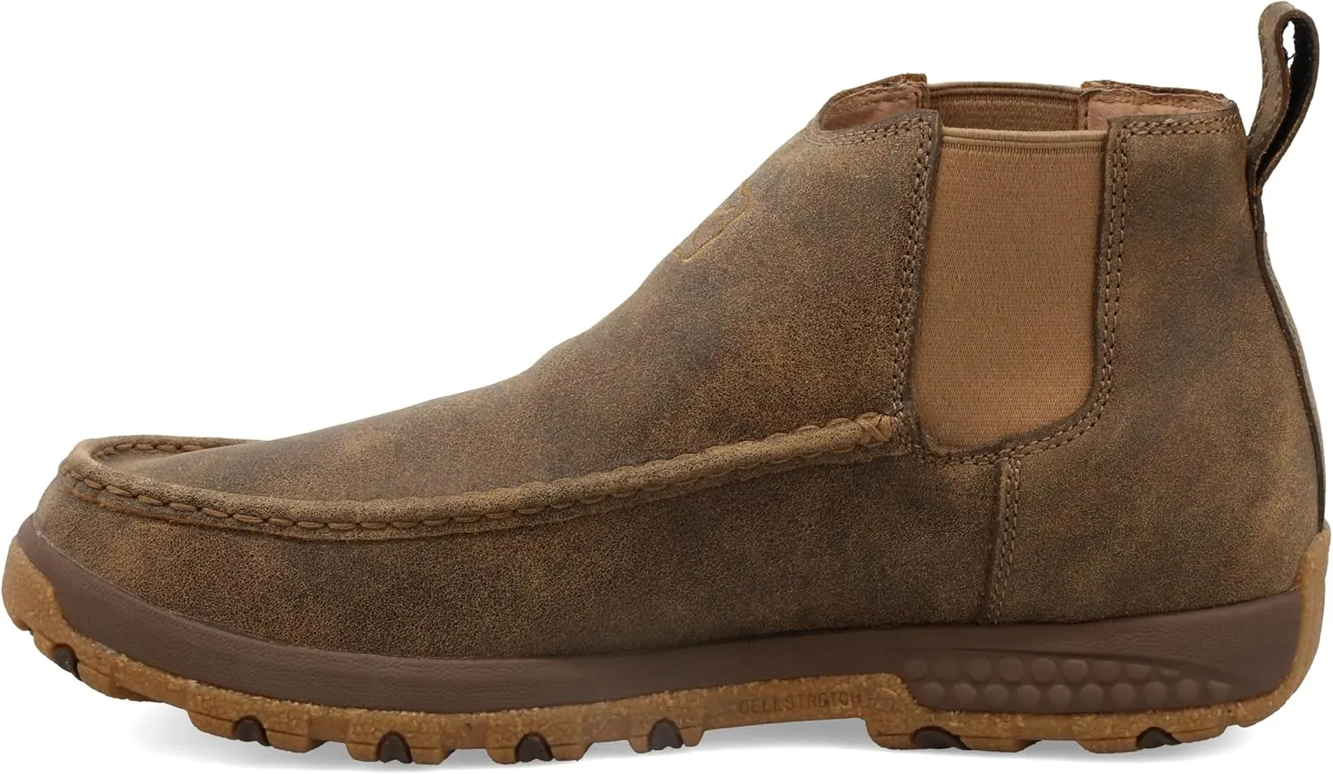 Twisted X Men's 4" Double Gore Driving Moc with Cellstretch Loafer