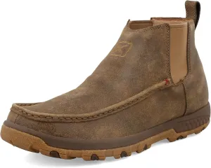Twisted X Men's 4" Double Gore Driving Moc with Cellstretch Loafer