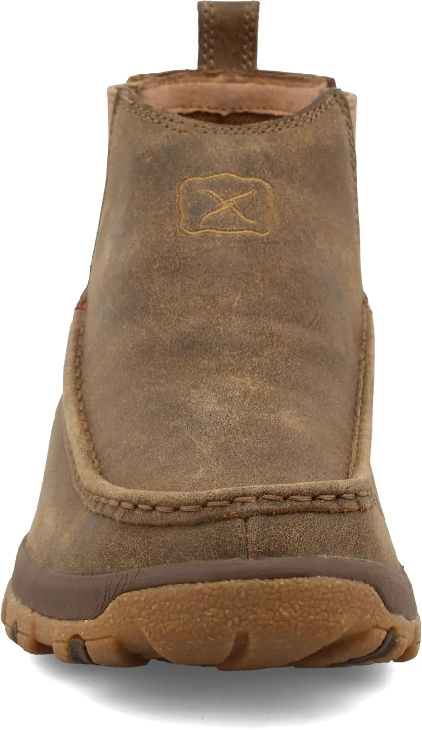 Twisted X Men's 4" Double Gore Driving Moc with Cellstretch Loafer