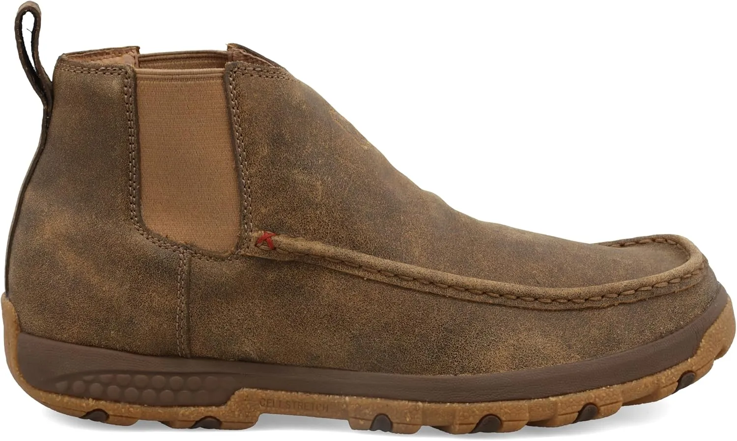 Twisted X Men's 4" Double Gore Driving Moc with Cellstretch Loafer