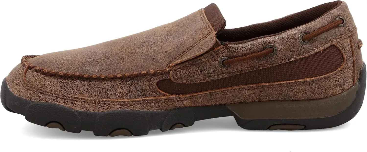 Twisted X Men's Cellstretch Casual Slip-on Leather Shoes Driving Style Loafer