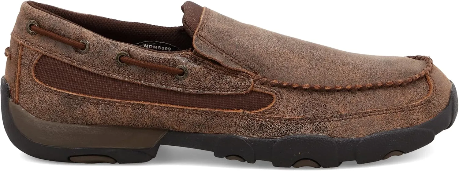 Twisted X Men's Cellstretch Casual Slip-on Leather Shoes Driving Style Loafer