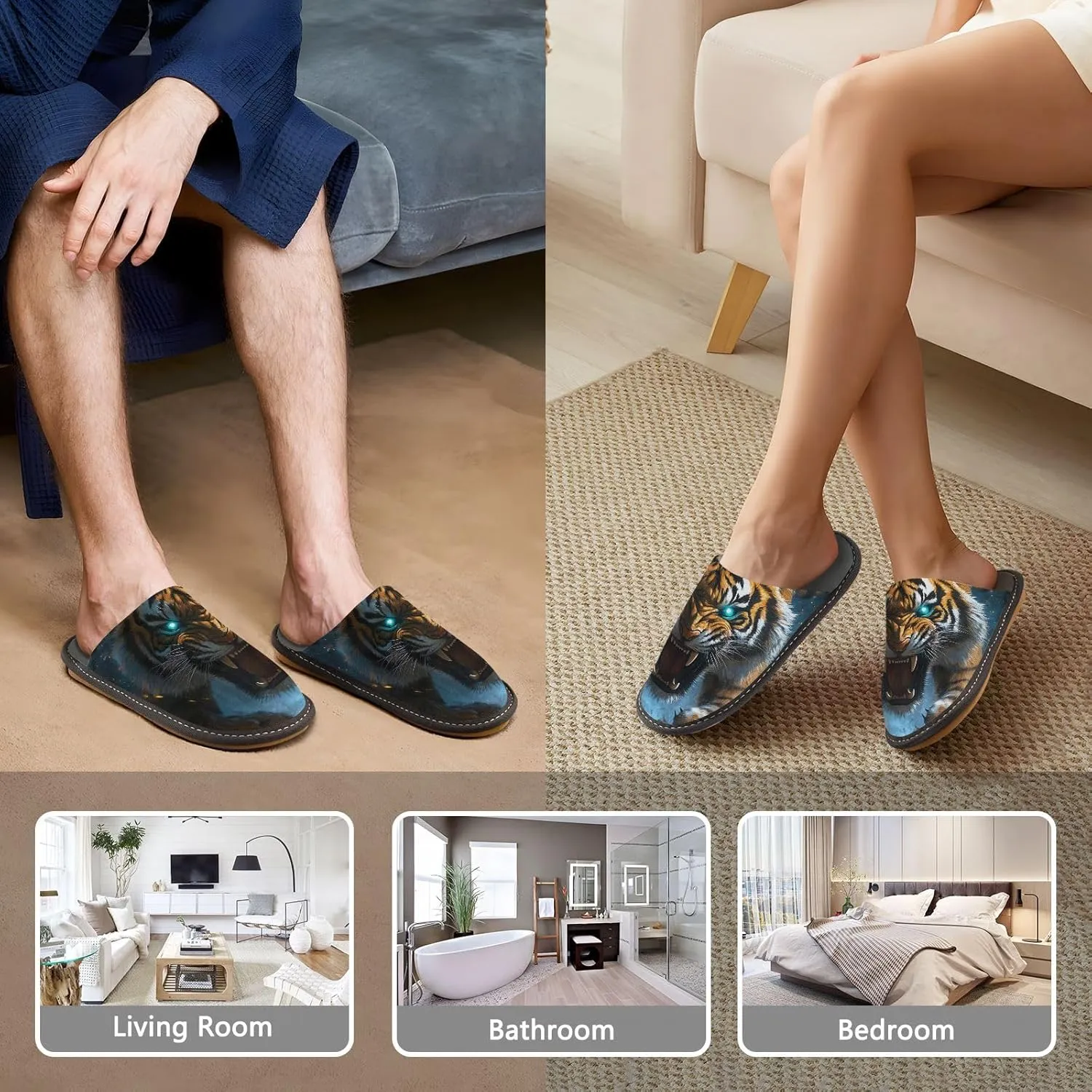 Unisex Outdoor Slippers Bedroom Shoes for Men Waterproof Slippers for Women