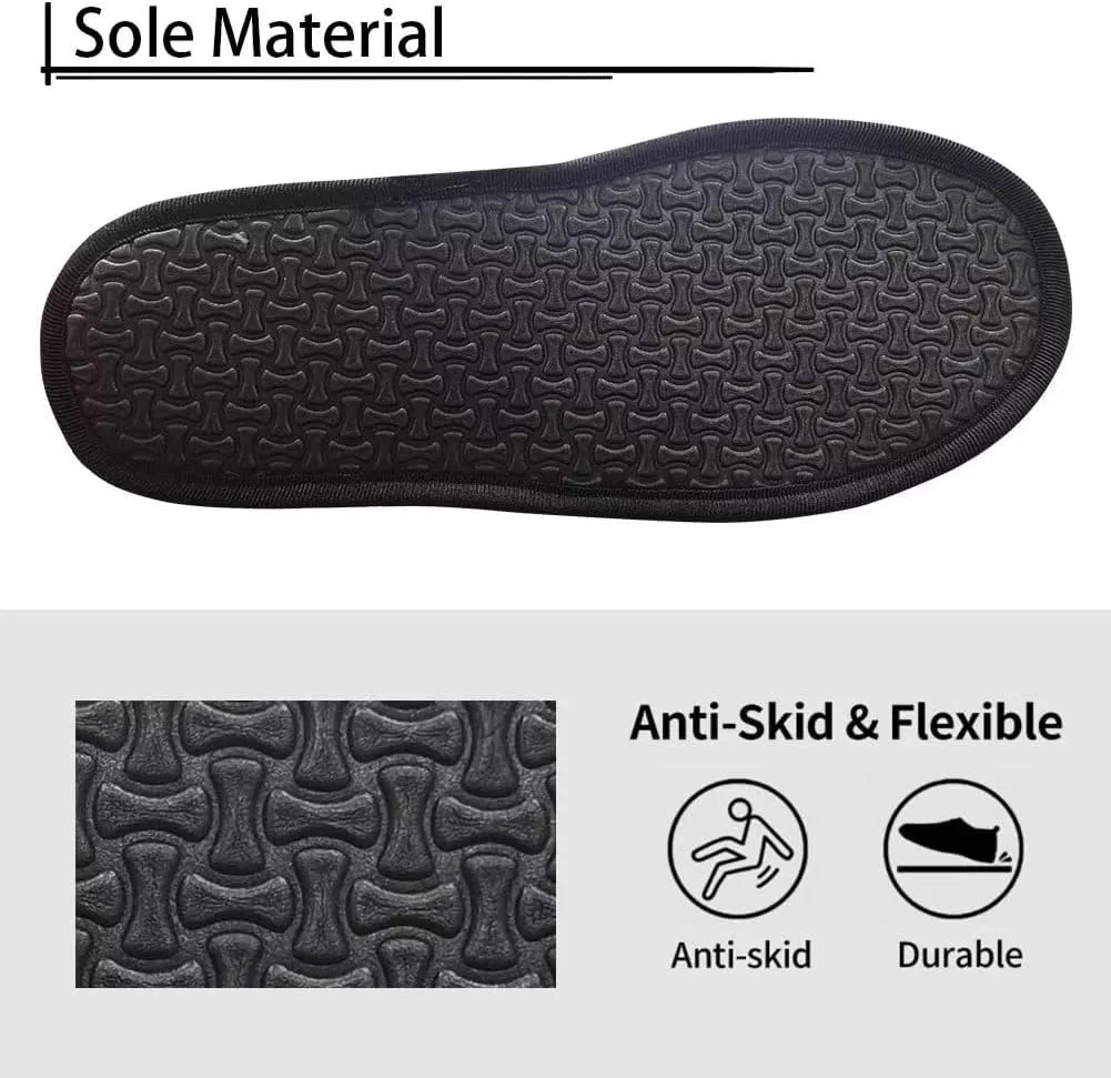 Unisex Plush House Shoes Women Warm Slippers Indoor Slipper for Home Wear Mens House Slippers for Fall Winter