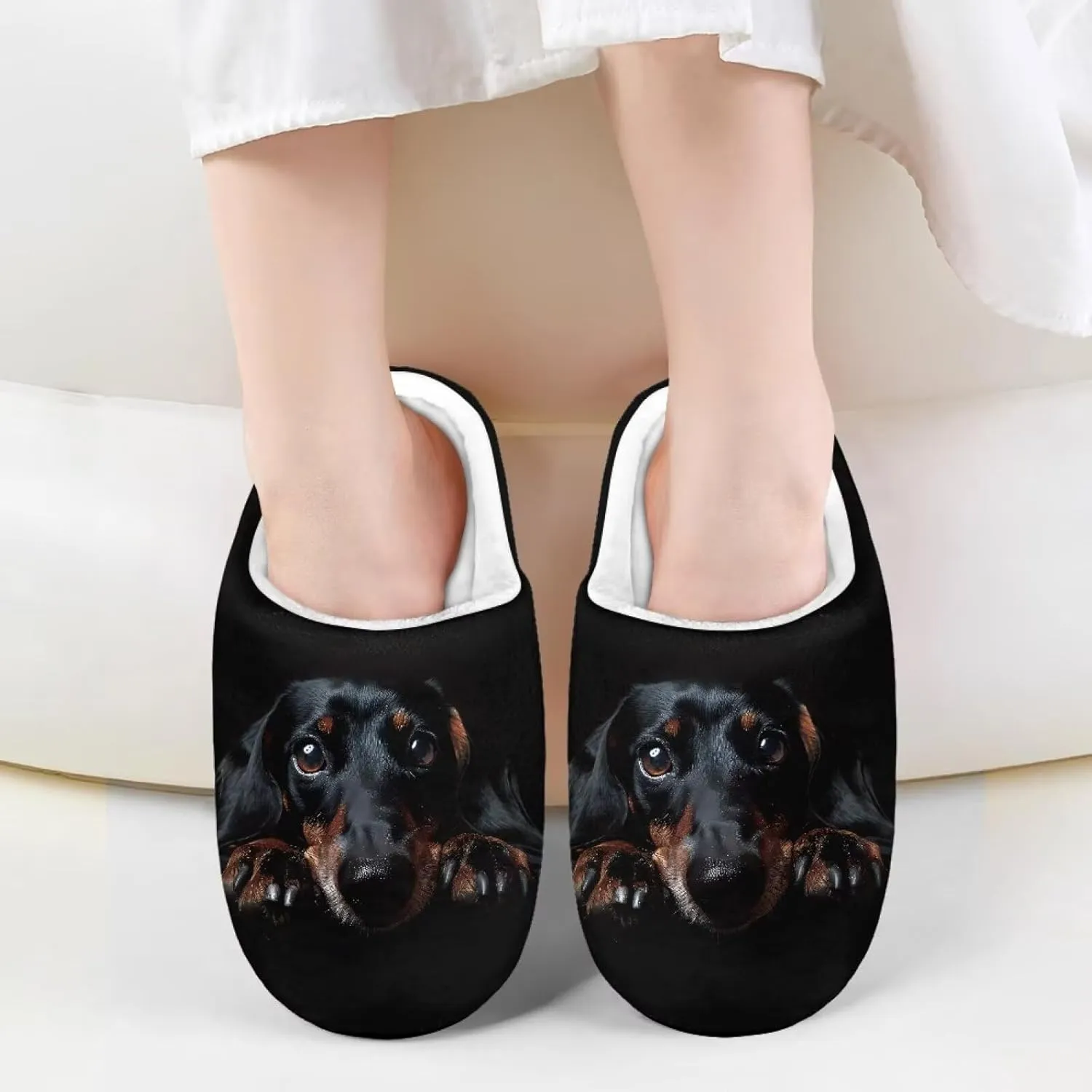 Veniyate Kids Fuzzy House Memory Foam Slippers Bedroom Shoes Cozy Indoor Slide for Boys Girls