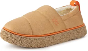VeraCosy Women's Quilted Closed-back Slippers Technical Fabrics Warm Soft Comfy Non-slip Memory Foam Indoor House Shoes