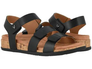 Vionic Black Colleen Womens Comfort Adjustable Strap Strap Sandals