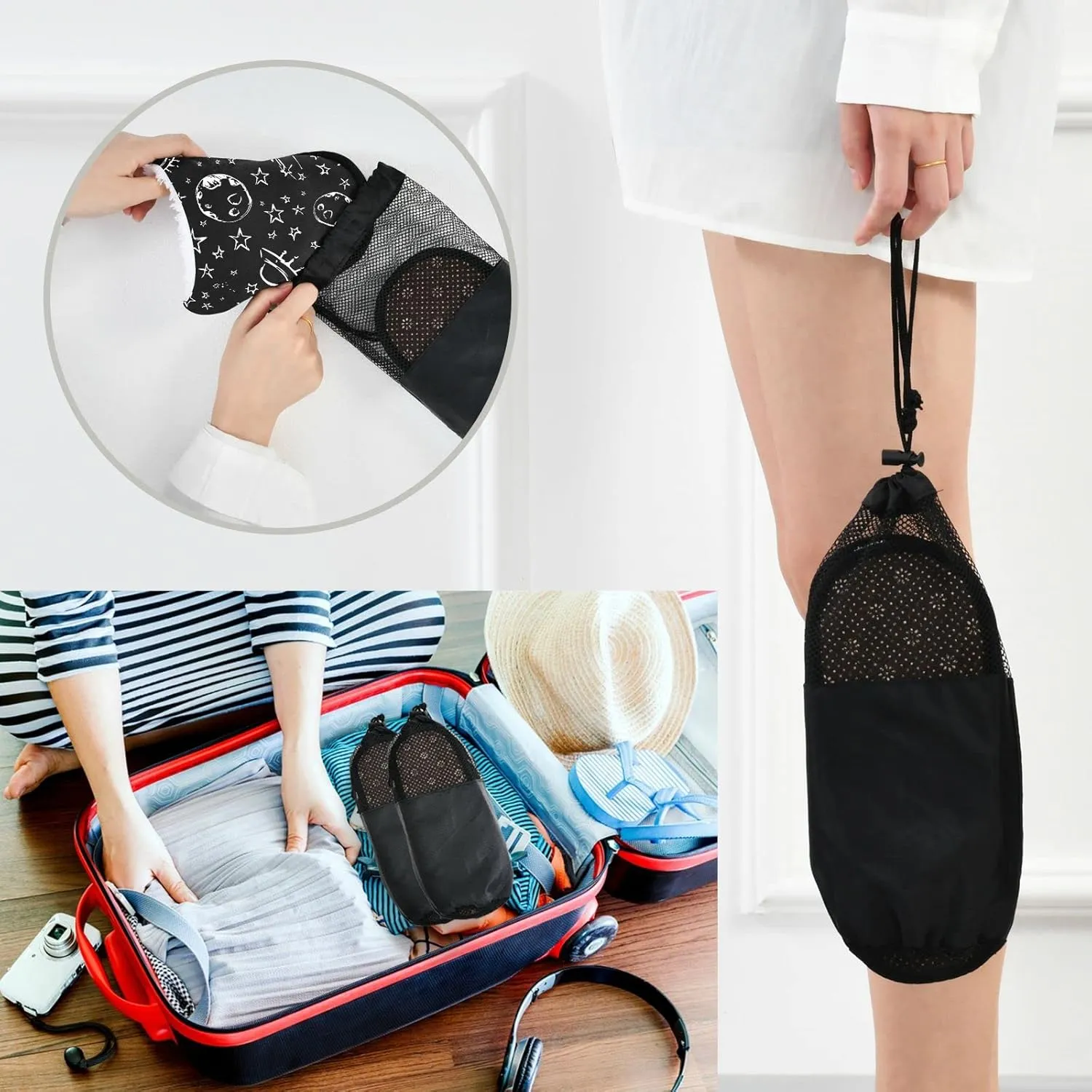 visesunny Planet Star Rocket Ufo Comet Cozy Fuzzy Mens Womens Memory Foam House Slippers Plush Fleece Indoor Outdoor Slipper