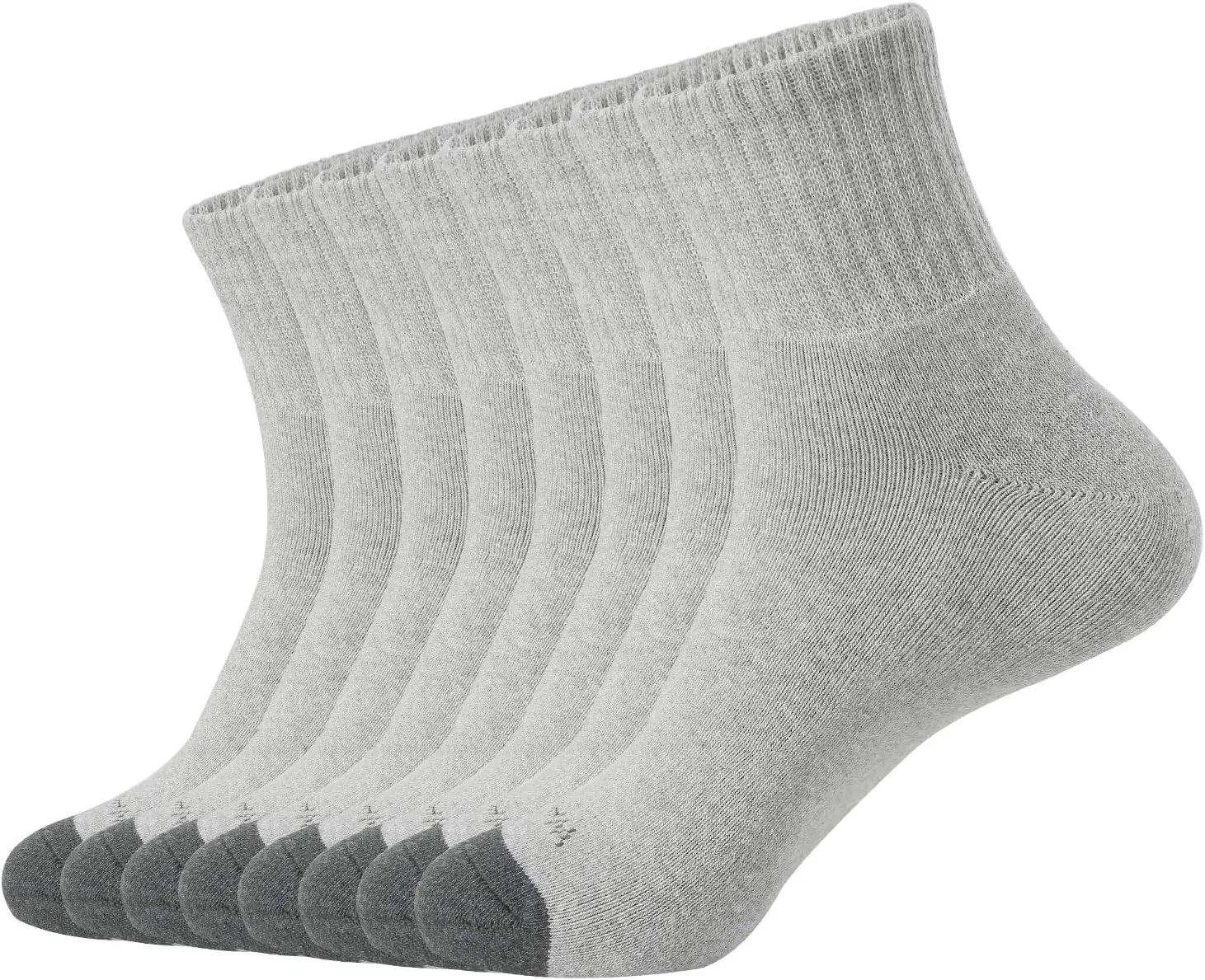 WANDER Men's Athletic Ankle Socks 3/8 Pairs Thick Cushion Running Socks for Men&Women Cotton Socks 6-9/9-12/12-15