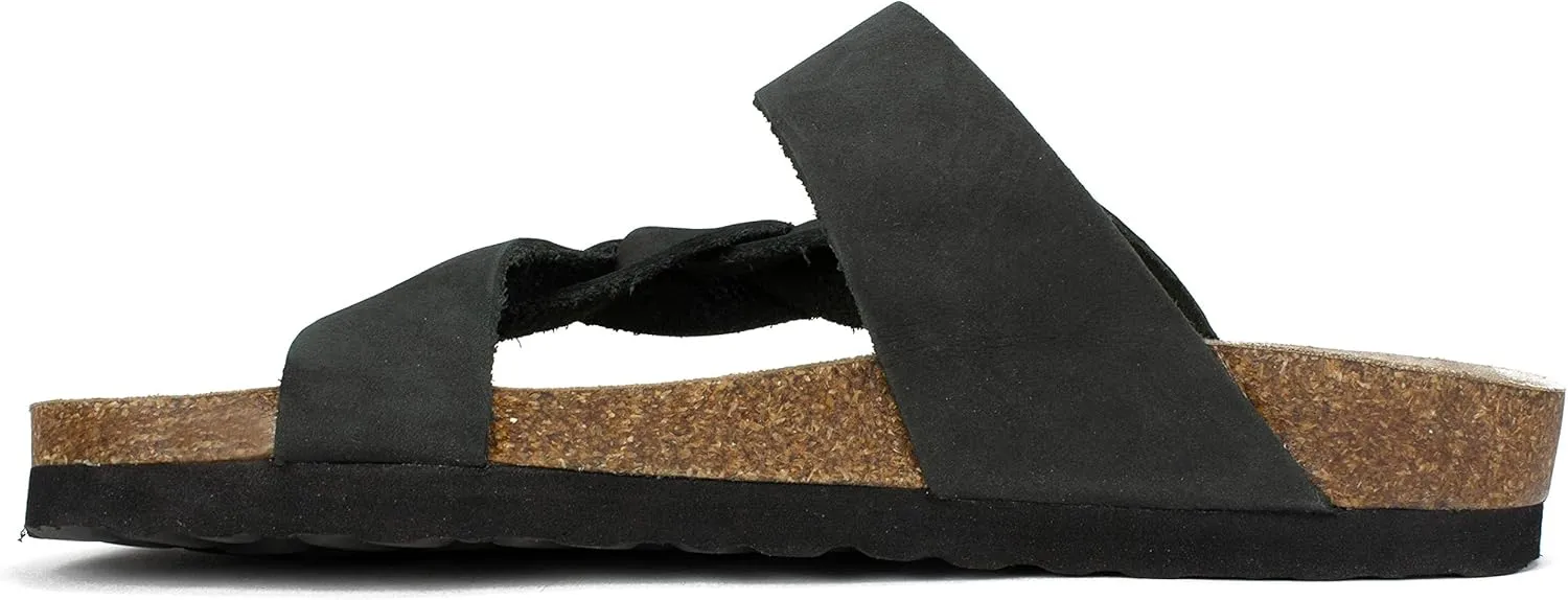 WHITE MOUNTAIN Women's Crawford Signature Comfort Molded Footbed Braided Sandal