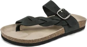 WHITE MOUNTAIN Women's Crawford Signature Comfort Molded Footbed Braided Sandal