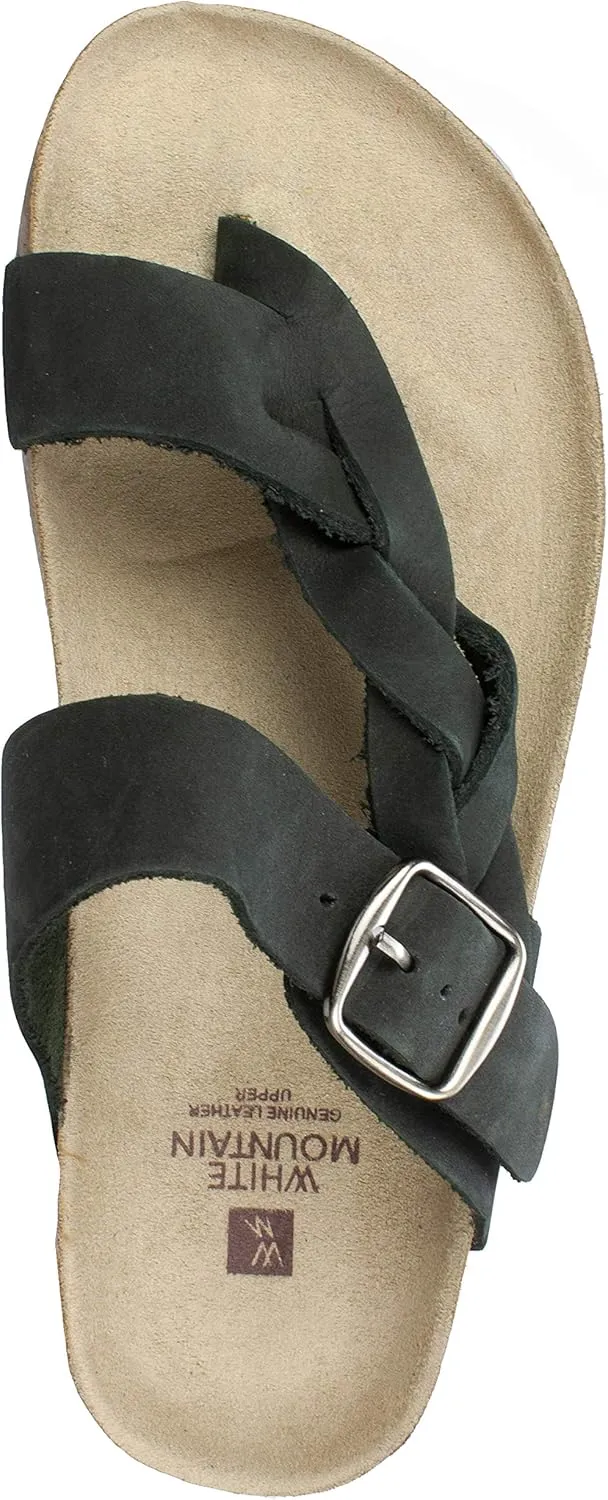 WHITE MOUNTAIN Women's Crawford Signature Comfort Molded Footbed Braided Sandal