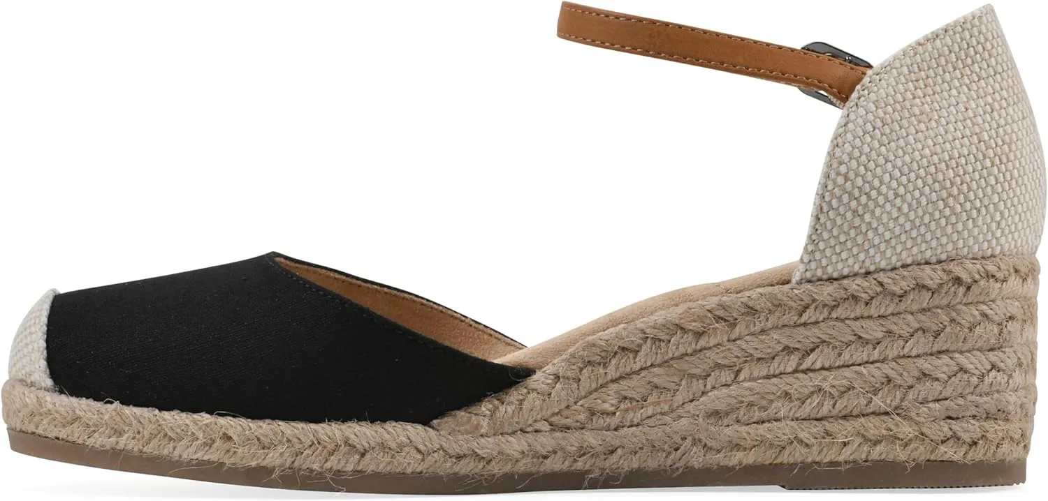 WHITE MOUNTAIN Women's Maintain Mini-Heel Espadrille Sandal