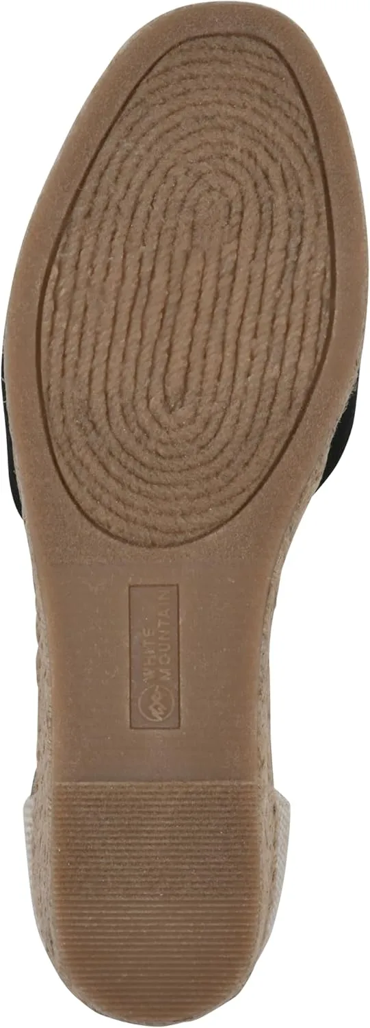 WHITE MOUNTAIN Women's Maintain Mini-Heel Espadrille Sandal