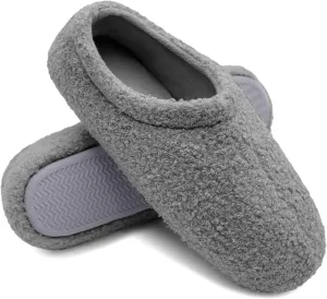 Women House Fuzzy Slippers - Lightweight Comfy Memory Foam Cozy Warm Fluffy Non-slip Indoor Slippers Size US 5-12