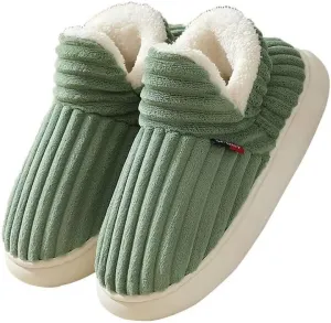 Women Men Non Slip Solid Warm Cotton Shoes for Indoor Home Walking