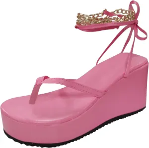 Women Sandal Open Toe Ankle Strap Slingback Wedge Sandal Buckle High Heel Casual Shoes