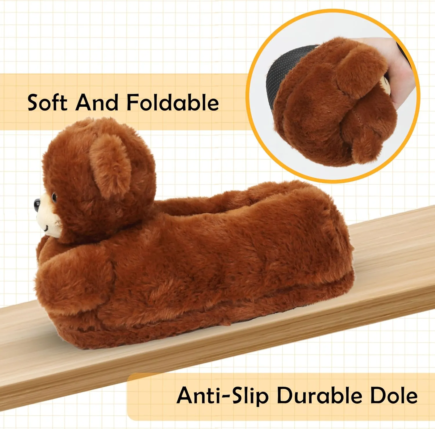 Women Unicorn Animal Slippers Slip-On Memory Foam Anti-Skid House Shoes Cute Fuzzy Cartoon Christmas Gifts