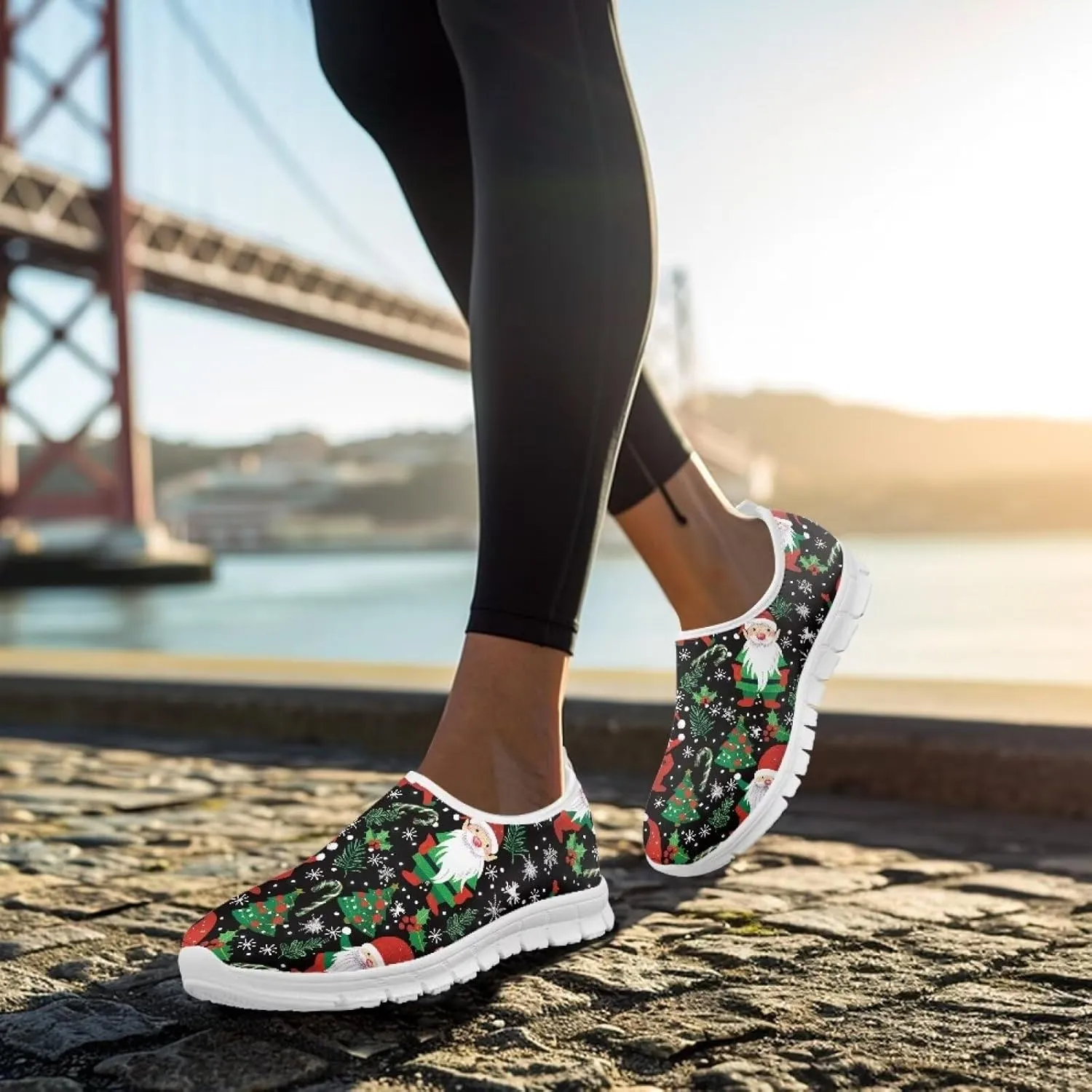 Women's Casual Walking Shoes Slip On Soft-Soled Loafers Lightweight Comfortable Low-Cut Athletic Running Sneakers