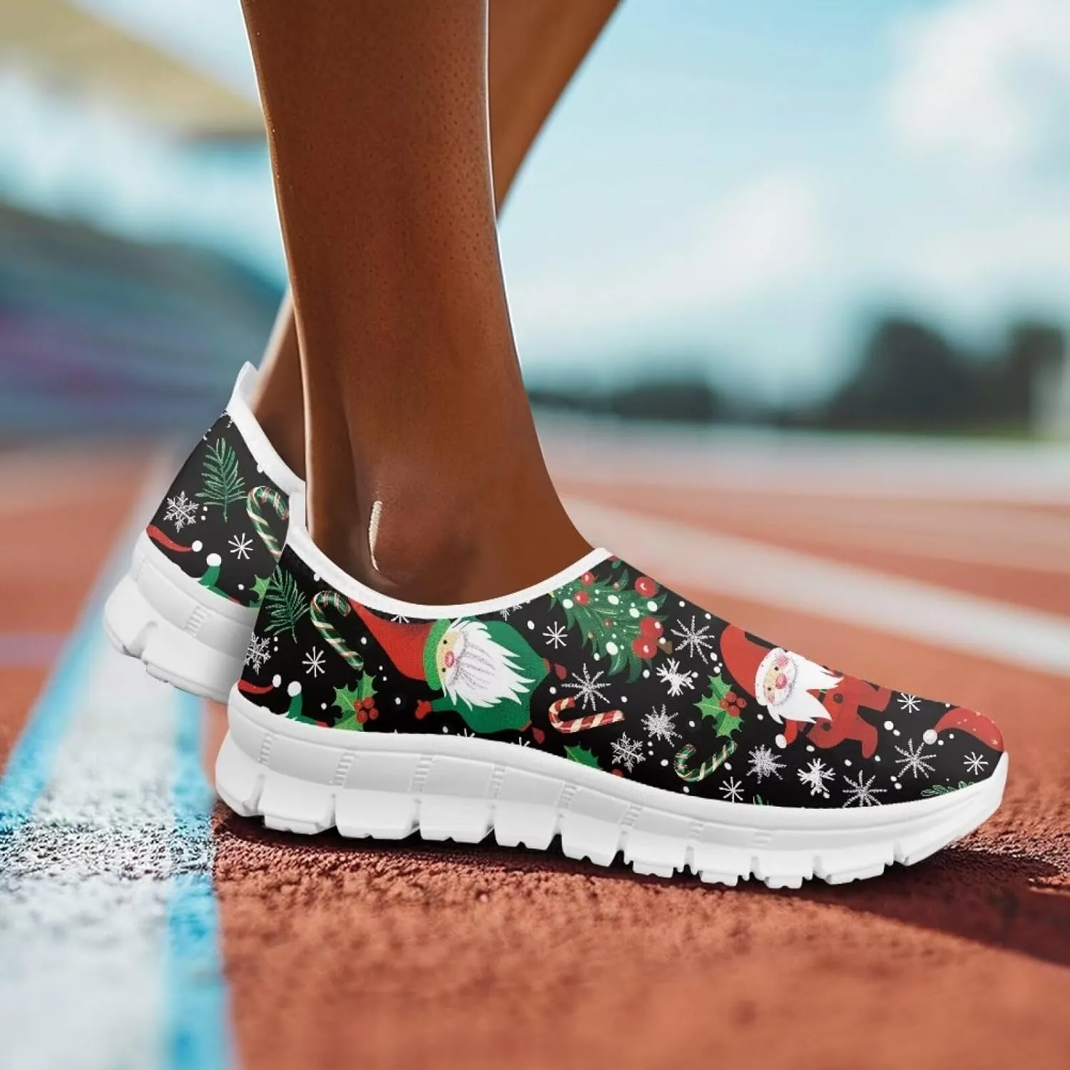 Women's Casual Walking Shoes Slip On Soft-Soled Loafers Lightweight Comfortable Low-Cut Athletic Running Sneakers