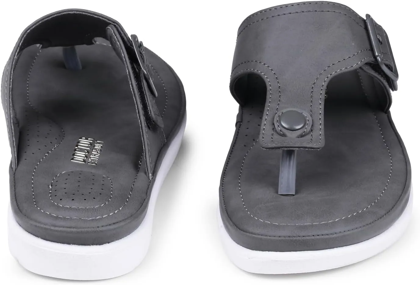 Womens Flat Memory Foam Slippers/Flip-Flops Fashion Stylish Casual Comfortable Diabetic Orthopedic Lightweight Synthetic Slip-on Sandals with Adjustable Buckle for Girls/Ladies D-630