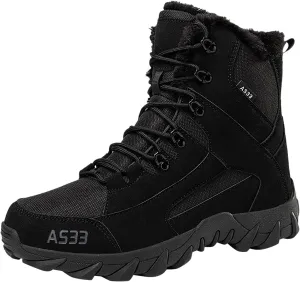 Women's Hiking Boots Waterproof Trekking Camping Trail Boots for Outdoor Men Women Warm Snow Boots Soft Warm Sole Fur Lined