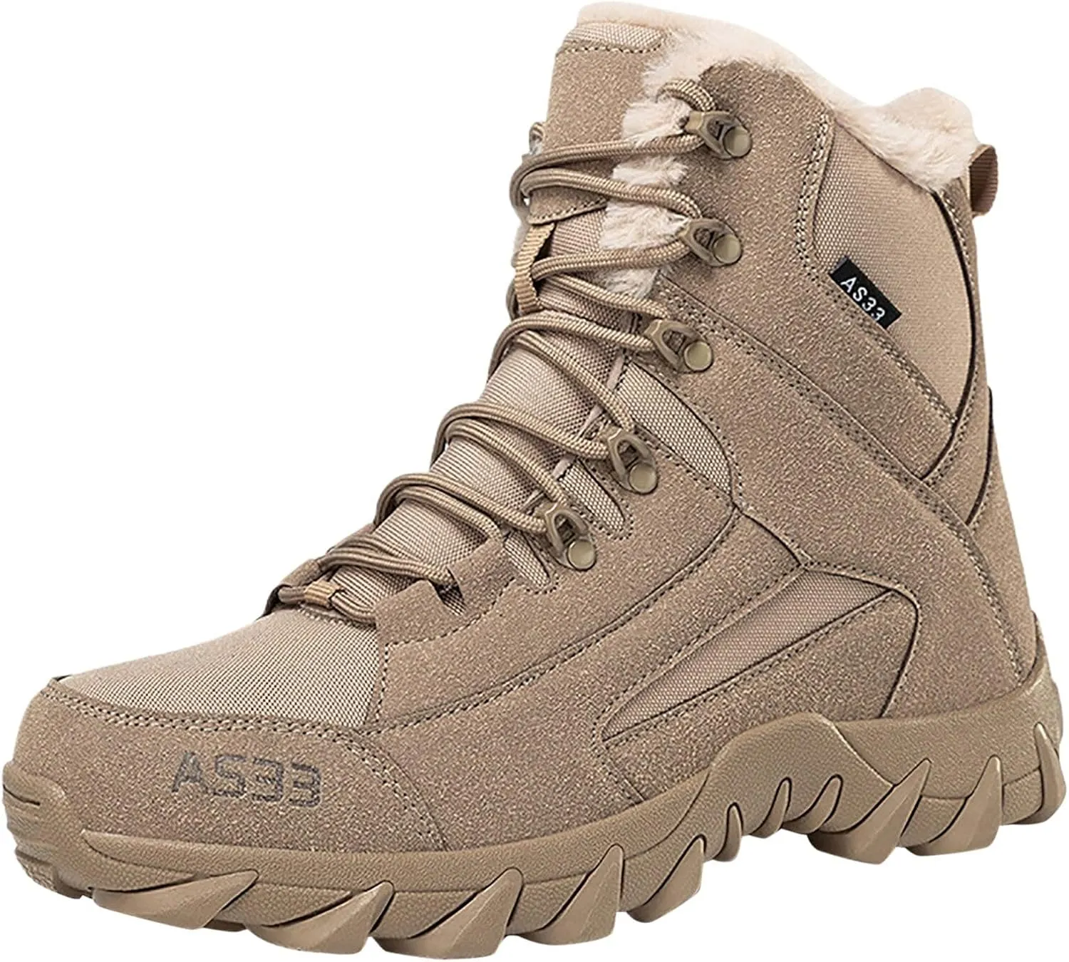Women's Hiking Boots Waterproof Trekking Camping Trail Boots for Outdoor Men Women Warm Snow Boots Soft Warm Sole Fur Lined