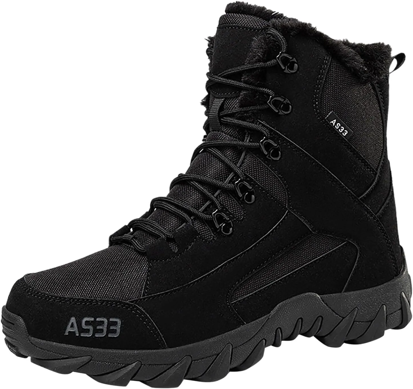 Women's Hiking Boots Waterproof Trekking Camping Trail Boots for Outdoor Men Women Warm Snow Boots Soft Warm Sole Fur Lined