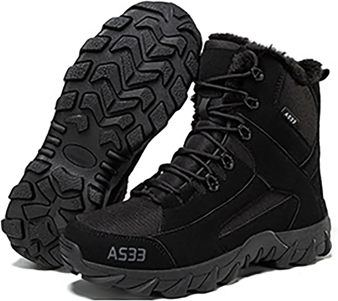 Women's Hiking Boots Waterproof Trekking Camping Trail Boots for Outdoor Men Women Warm Snow Boots Soft Warm Sole Fur Lined