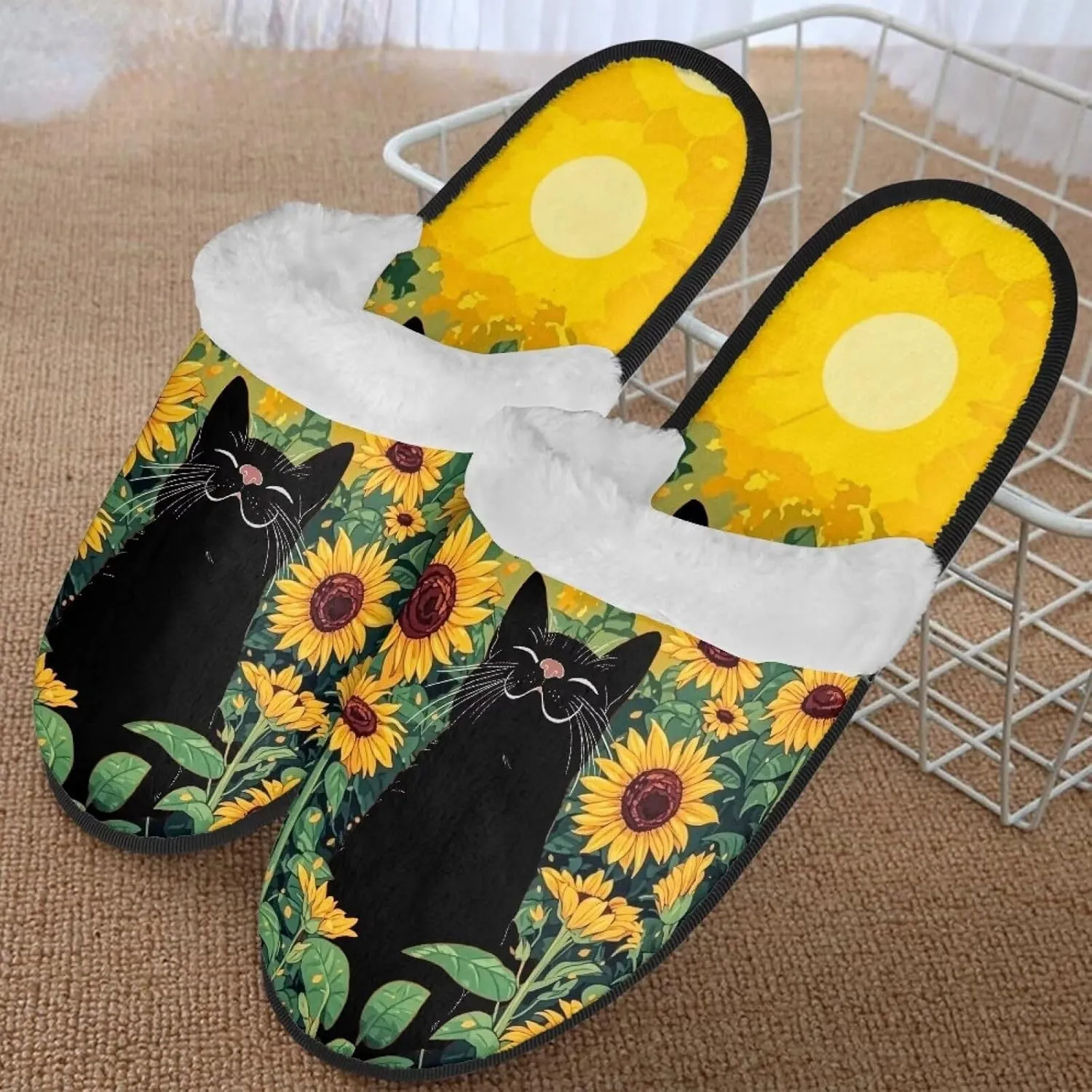 Women's House Shoes Full Fuzzy Ultra Lightweight Winter Slippers