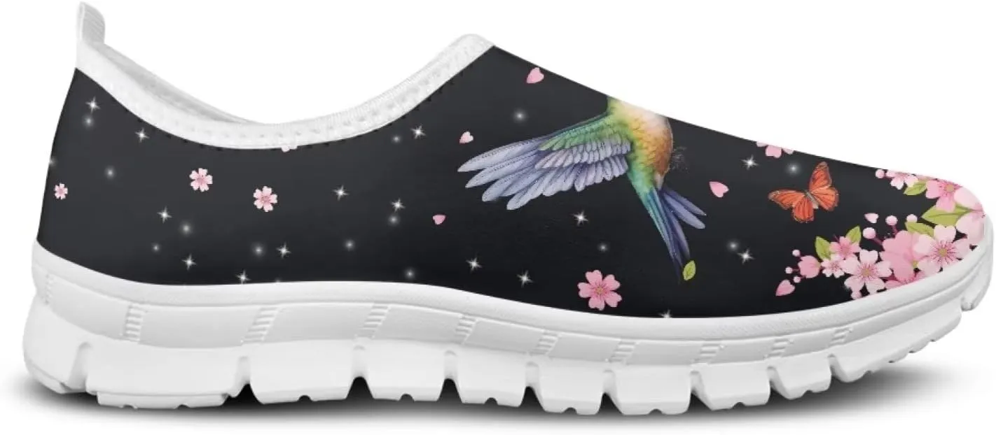 Women's Hummingbird Casual Wide Toe Loafers Driving Shoes Comfort Hiking Barefoot Sneaker Flats