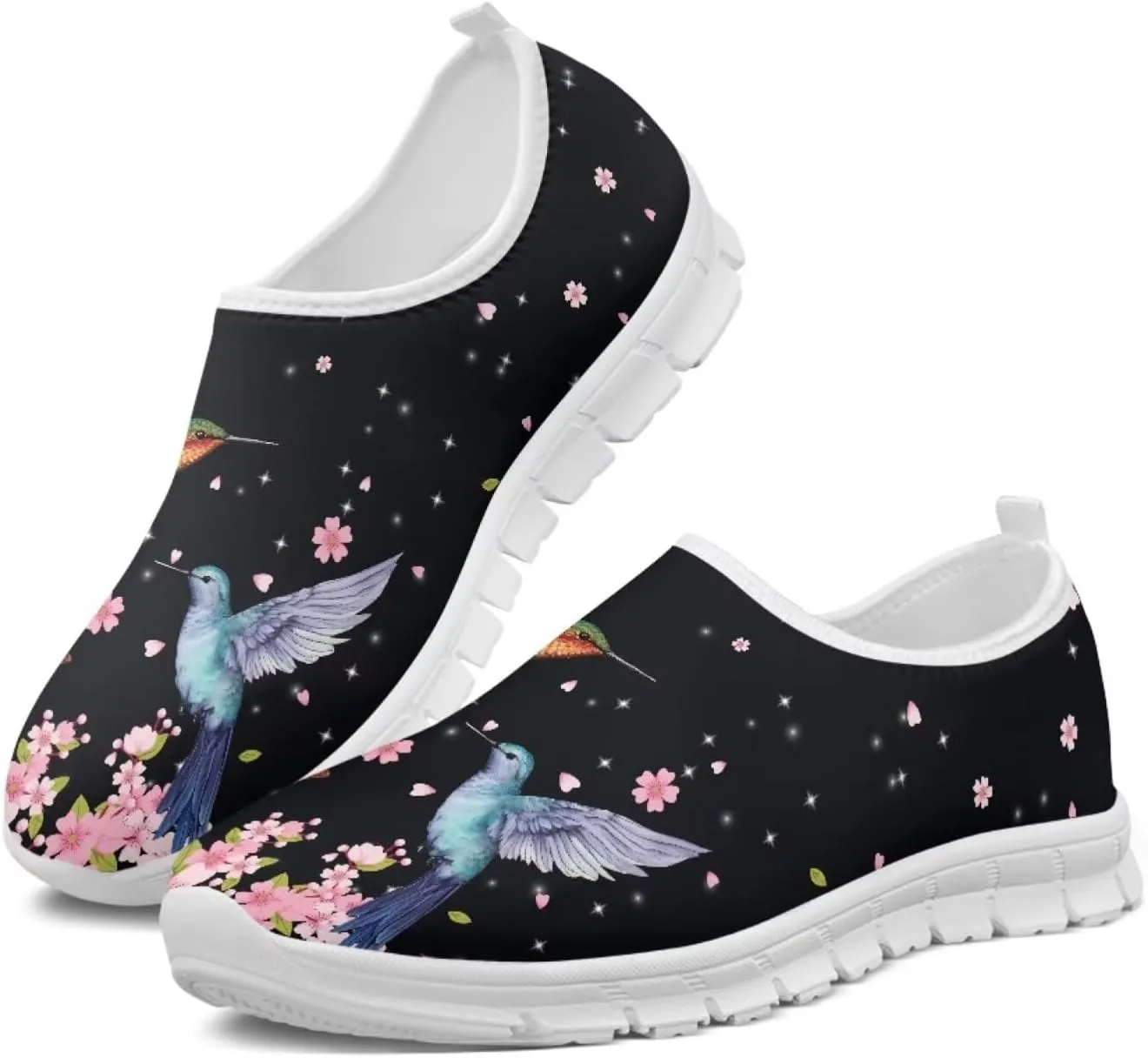 Women's Hummingbird Casual Wide Toe Loafers Driving Shoes Comfort Hiking Barefoot Sneaker Flats