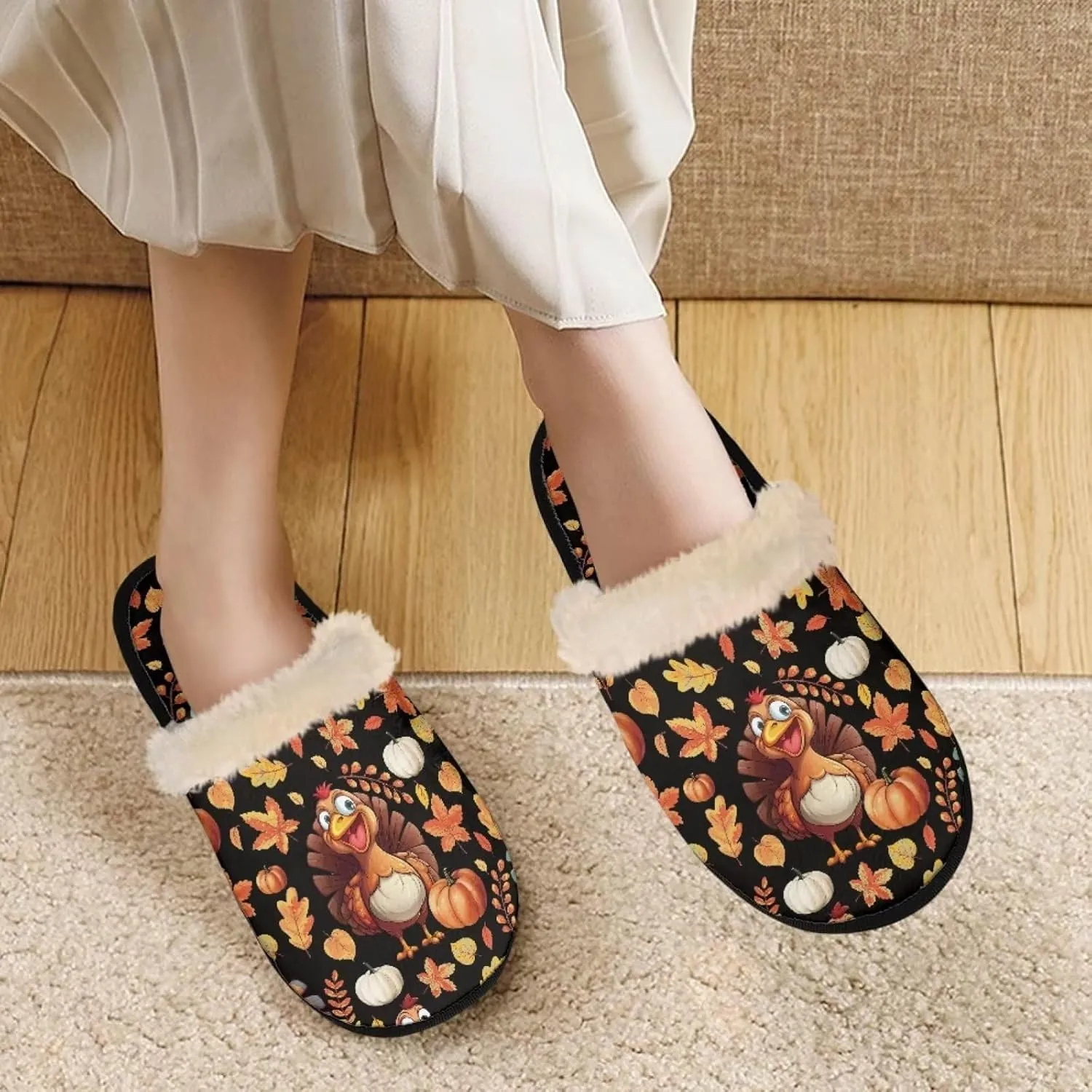 Women's Indoor Bedroom Slipper with Memory Foam, Slip On Memory Foam House Slippers Home Bedroom Shoses House Shoes for Women Men