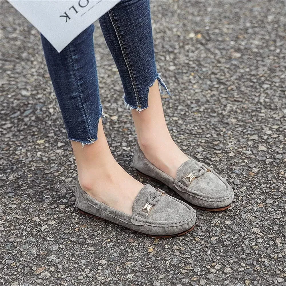 Women's Leather Penny Loafers Casual Driving Loafers Slip-On Loafer Flats Comfort Womens Boat Shoes Moccasins Walking Shoes for Women