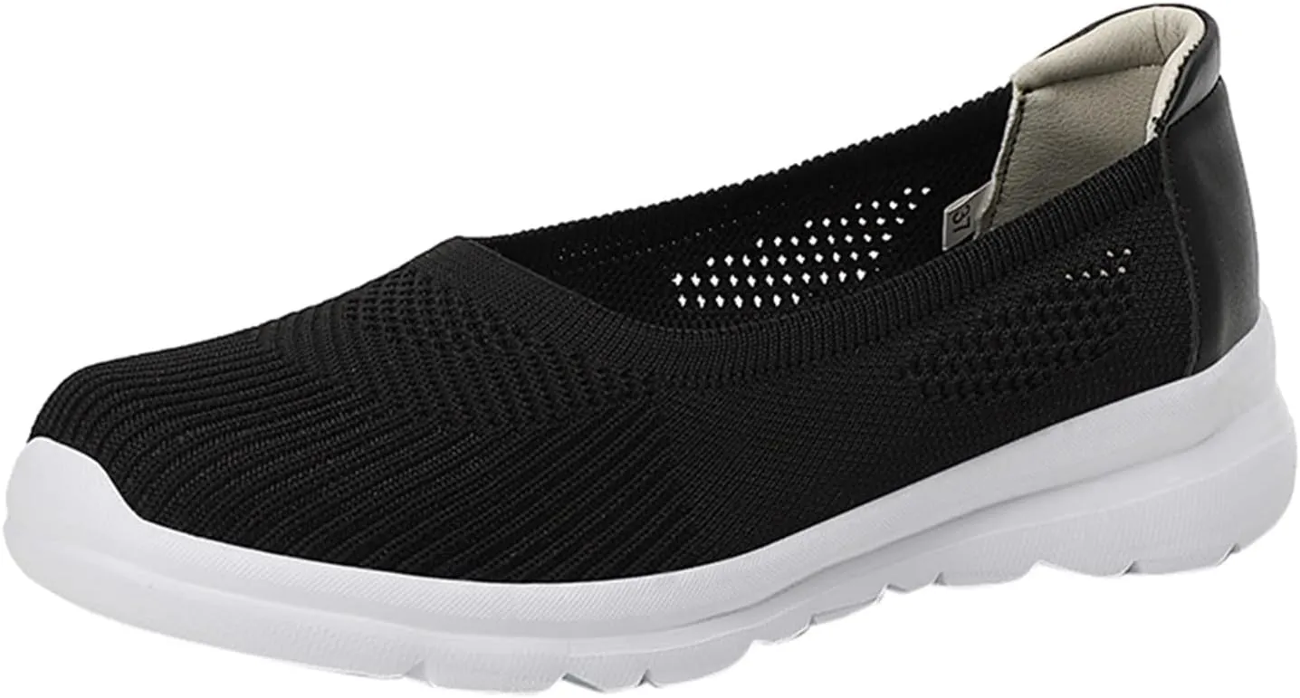 Womens Orthopedic Casual Loafers Slip On Walking Shoes with Arch Support Comfortable Sneakers Plantar Fasciitis Relief Foot Heel Pain Diabetic