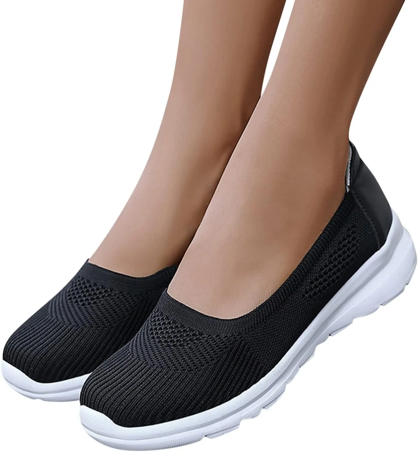 Womens Orthopedic Casual Loafers Slip On Walking Shoes with Arch Support Comfortable Sneakers Plantar Fasciitis Relief Foot Heel Pain Diabetic