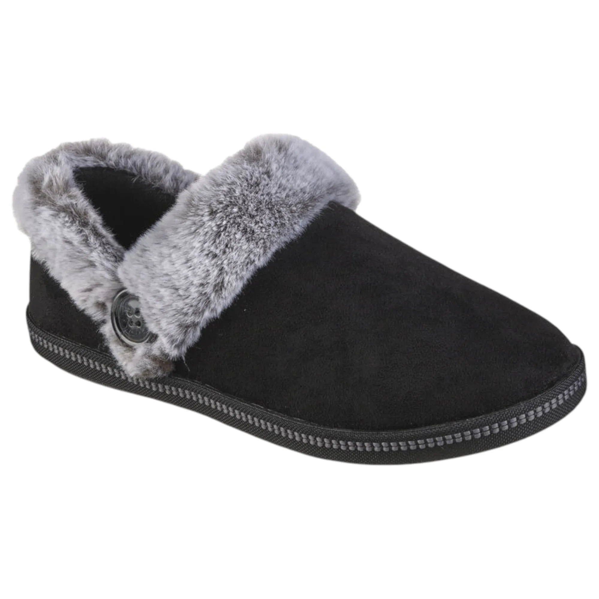 Womens Skechers Cozy Campfire - French Toast Slippers Black