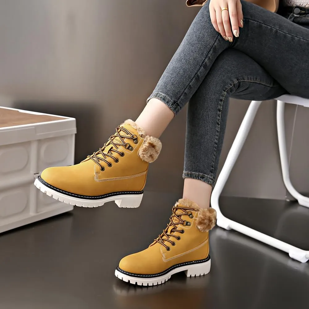 Women's Waterproof Hiking Boots - Lightweight Non-Slip Ankle Boots for Trekking