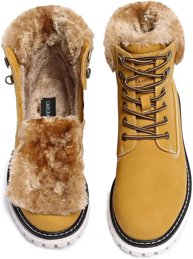 Women's Waterproof Hiking Boots - Lightweight Non-Slip Ankle Boots for Trekking