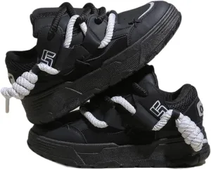 Y2K Walking Cute Sneakers for Women Thick Sole Walking Shoes Flat Platform Chunky Kawaii Style