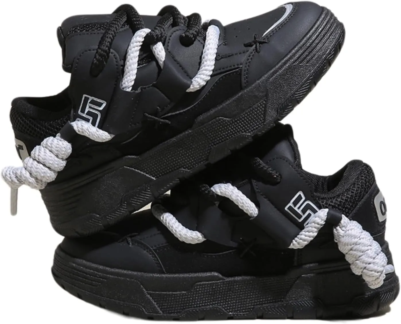 Y2K Walking Cute Sneakers for Women Thick Sole Walking Shoes Flat Platform Chunky Kawaii Style