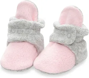 Zutano Unisex Fleece Baby Booties, Two Snap Closure, Newborn to 24 Months